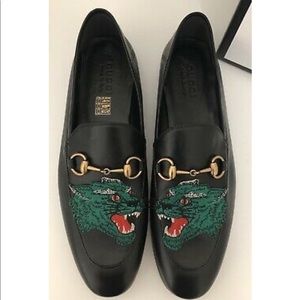 Authentic Mens Gucci Brixton Leather Loafers